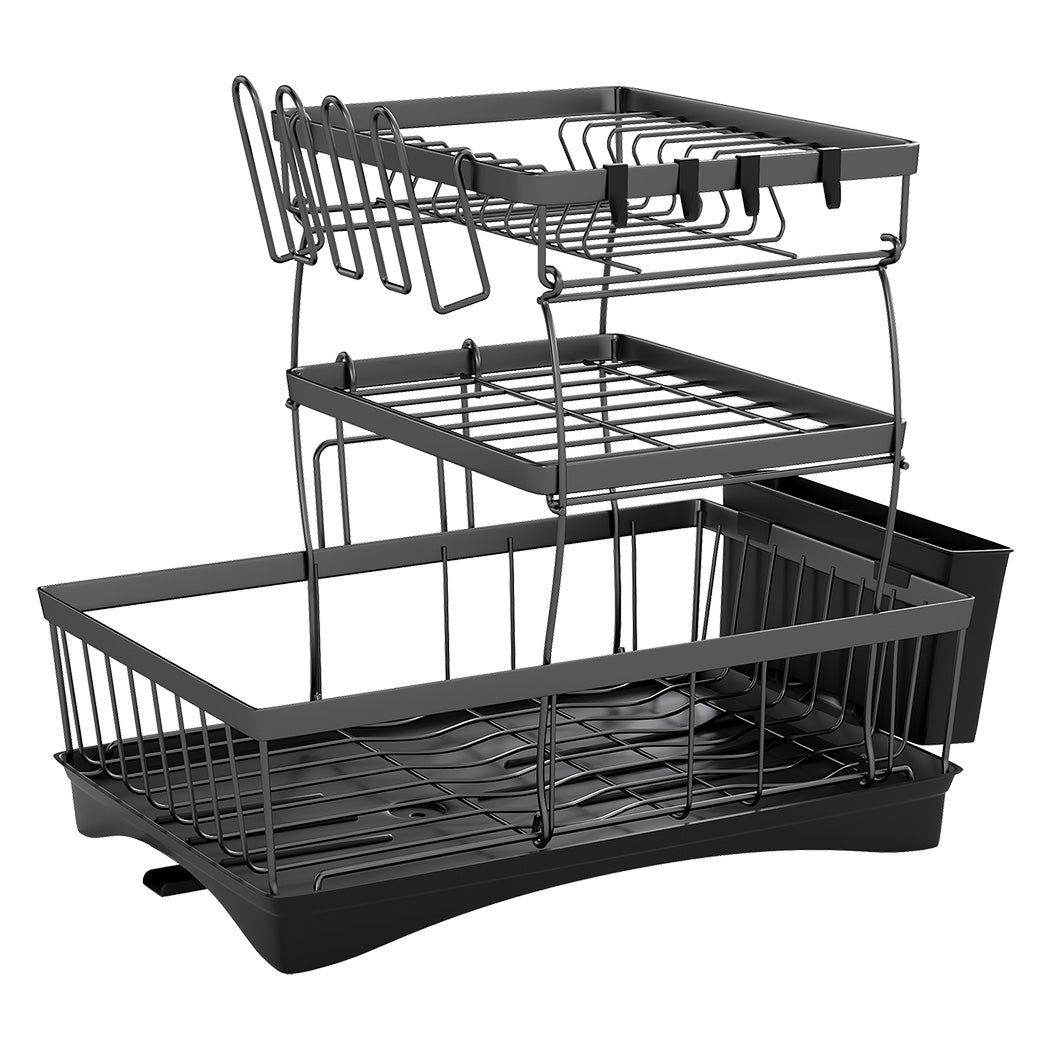 Toque Dish Drying Rack Plate Drainer Cup Holder-2065254247775211520