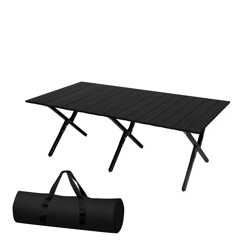 Levede Folding Camping Table Portable Black-2018816837424386048
