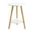 Levede Round Coffee Table 2-Layer Living Room End Tables Bedroom Side Tables-2050059016905822208