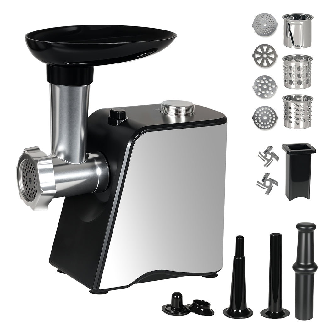 Spector  Electric Meat Grinder 2800W Sausage Stuffer Vegetable Slicer Kitchen-2050056779521462272