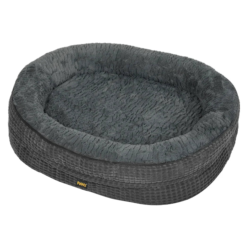Pawz Orthopedic Plush Dog Bed Soft Washable Pet Bed Grey Cosy Cushion XXXL Size-2050056795103301632