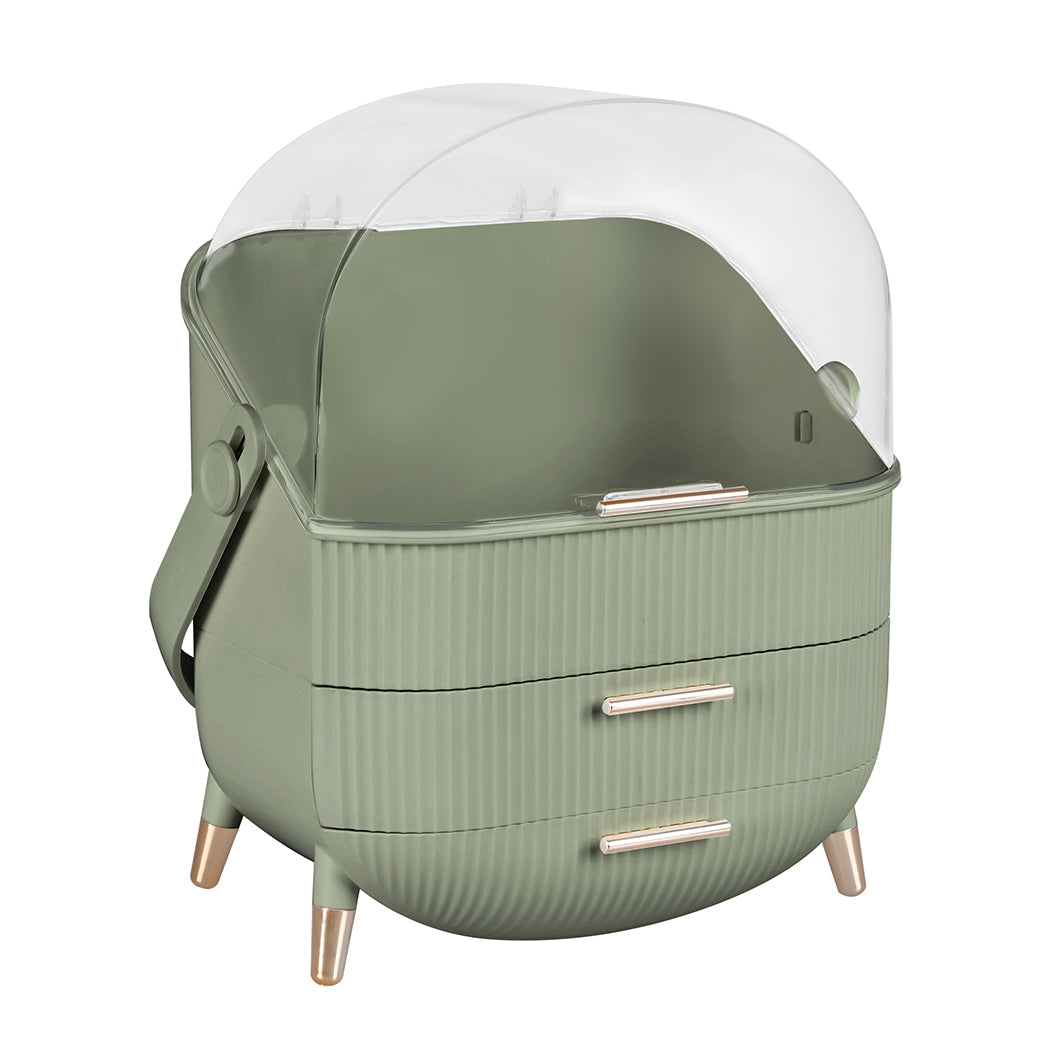 Makeup Storage Case Cosmetic Organiser Light Green-2018816781564645376