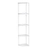 Levede Corner Bookshelf Adjustable Corner Bookcase Unit Living Room White-2109799588842639361