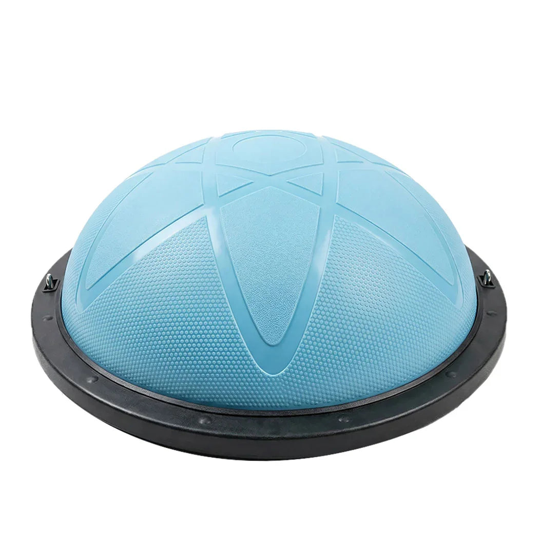 Centra Half Balance Ball Yoga Balance Trainer 2 Resistance Bands Home Gym Blue-2050056790195965952