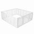 BoPeep Large Baby Playpen HDPE Safety Fence with 36 Suction Cups Indoor White-2100034971078103040