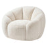 Levede Bean Bag Chair Faux Rabbit Fur Floral Shaped Reading Sofa Chair White-2109799585139068929