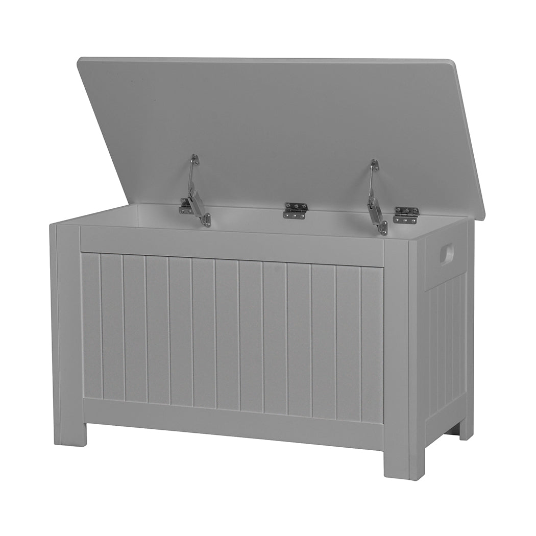 Levede Kids Toy Box Storage Chest Cabinet Grey-1937319830663335936