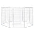 PaWz 8 Panel 40'' Pet Dog Playpen Puppy White 2.5kg Venison-1864183335576801280