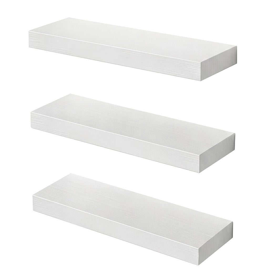 Levede Floating Wall Shelf 3 PCS DIY Wall Mounted Bookshelf Display Storage Rack-2050059023532822528