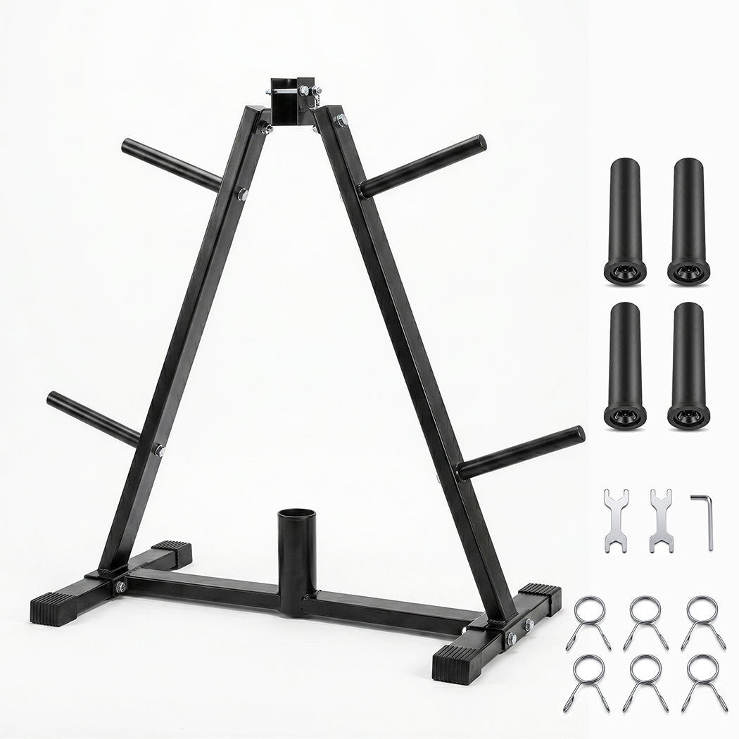 Centra Weight Plate Storage Rack Barbell Holder Stand 250KG Home Gym Fitness-2072893534054256640