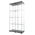 164cm Glass Display Cabinet 2 Doors