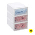 Plastic Storage Box Stackable Containers M 3PK Medium-2029387237959012352