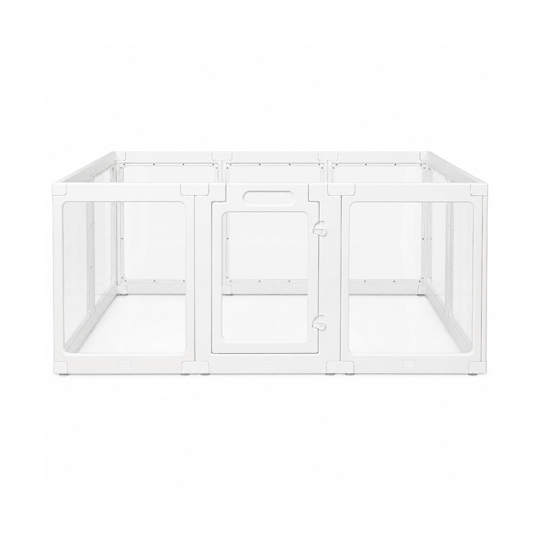Pawz Dog Playpen 60cm Height Acrylic Clear Foldable DIY Dog Pen Indoor Use-2072893572922871808