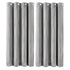 Marlow Velvet Blackout Curtains 2-Panel Room Darkening Eyelet Curtains Grey-2072893567436722176