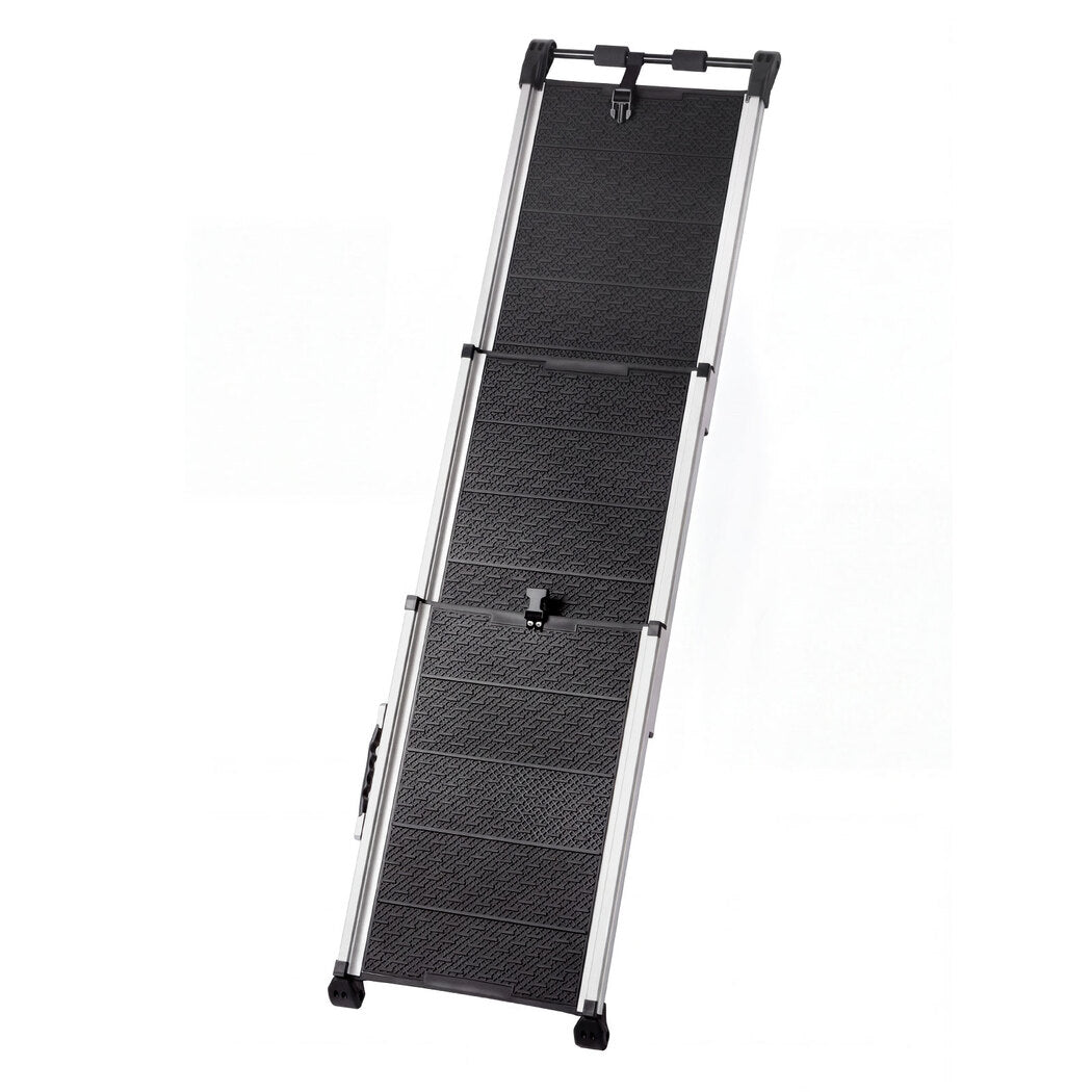 PaWz Dog Ramp Foldable Extendable with Reflective Strips Non Slip for Car Black-2109799598351126529