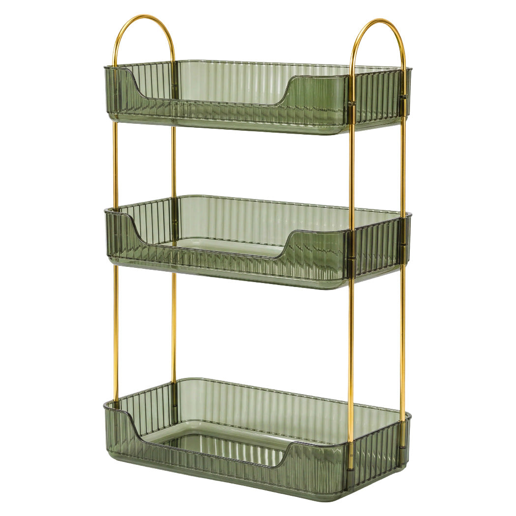 Ilus Makeup Organiser Vanity Countertop Shelf Cosmetic Holder Storage Green-2065254302045310976