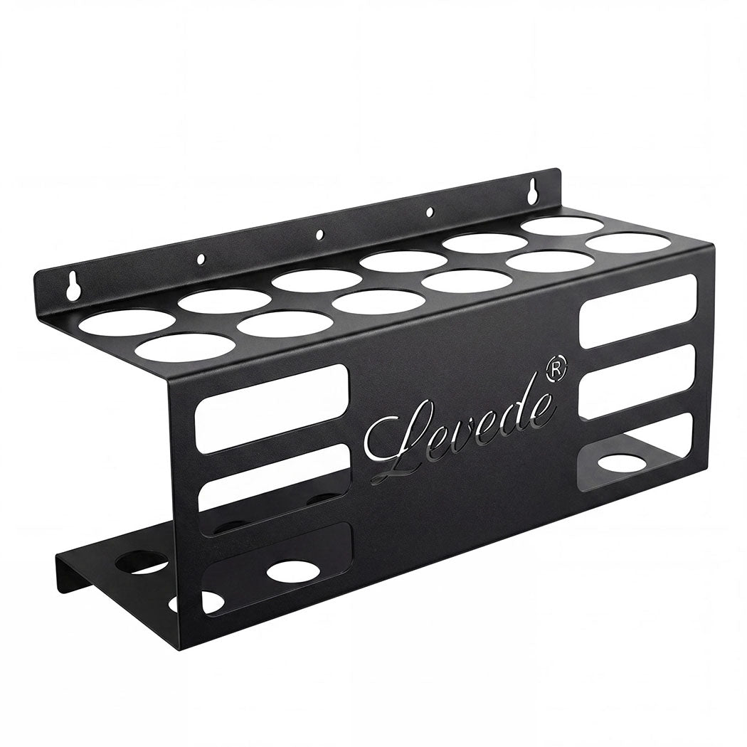 Levede 12 Hole Caulk Holder Wall Mount Silicone Sealant Tube Storage Rack Steel-2100035037025144832