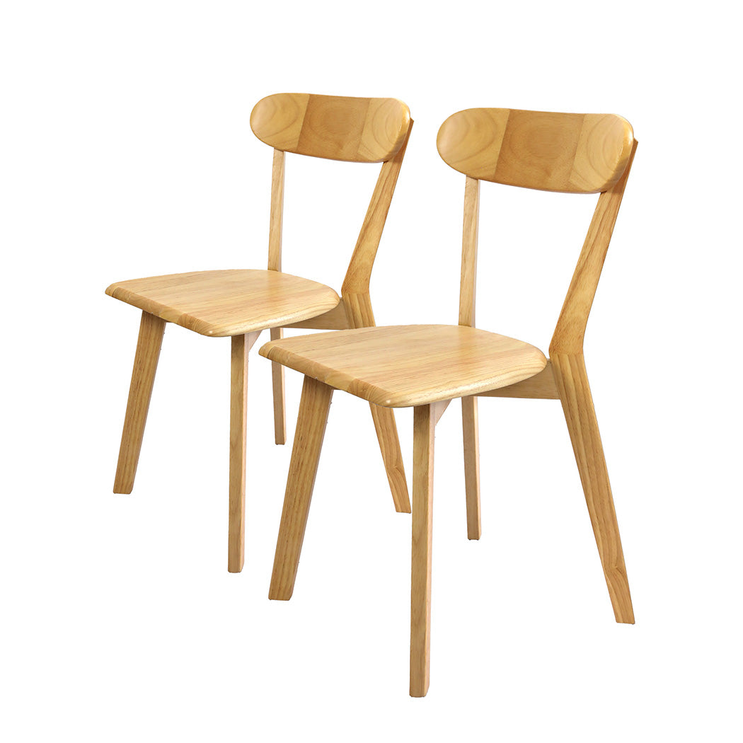 Levede 2x Dining Chairs Wooden Kitchen Chair-1864183291402391552