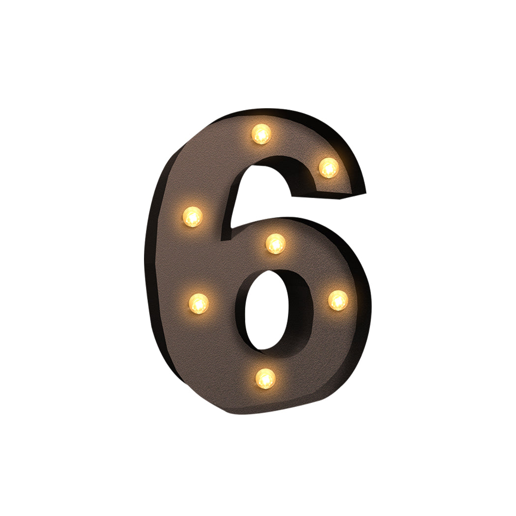 LED Metal Number Lights Free Standing-1894516754407886848