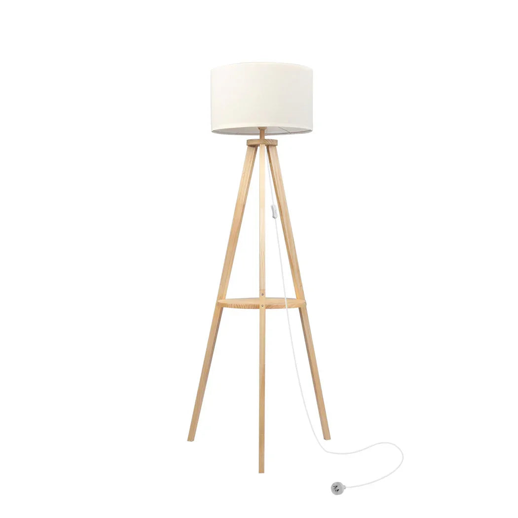 EMITTO Tripod Floor Lamp with Shelf-2018816831451697152