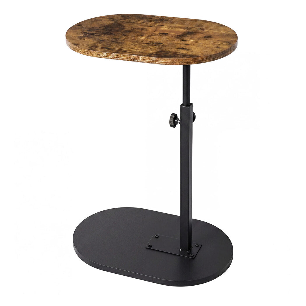 Levede C Shaped Side Table Adjustable Height 360° Rotating Laptop Sofa End Table-2072893557559136256