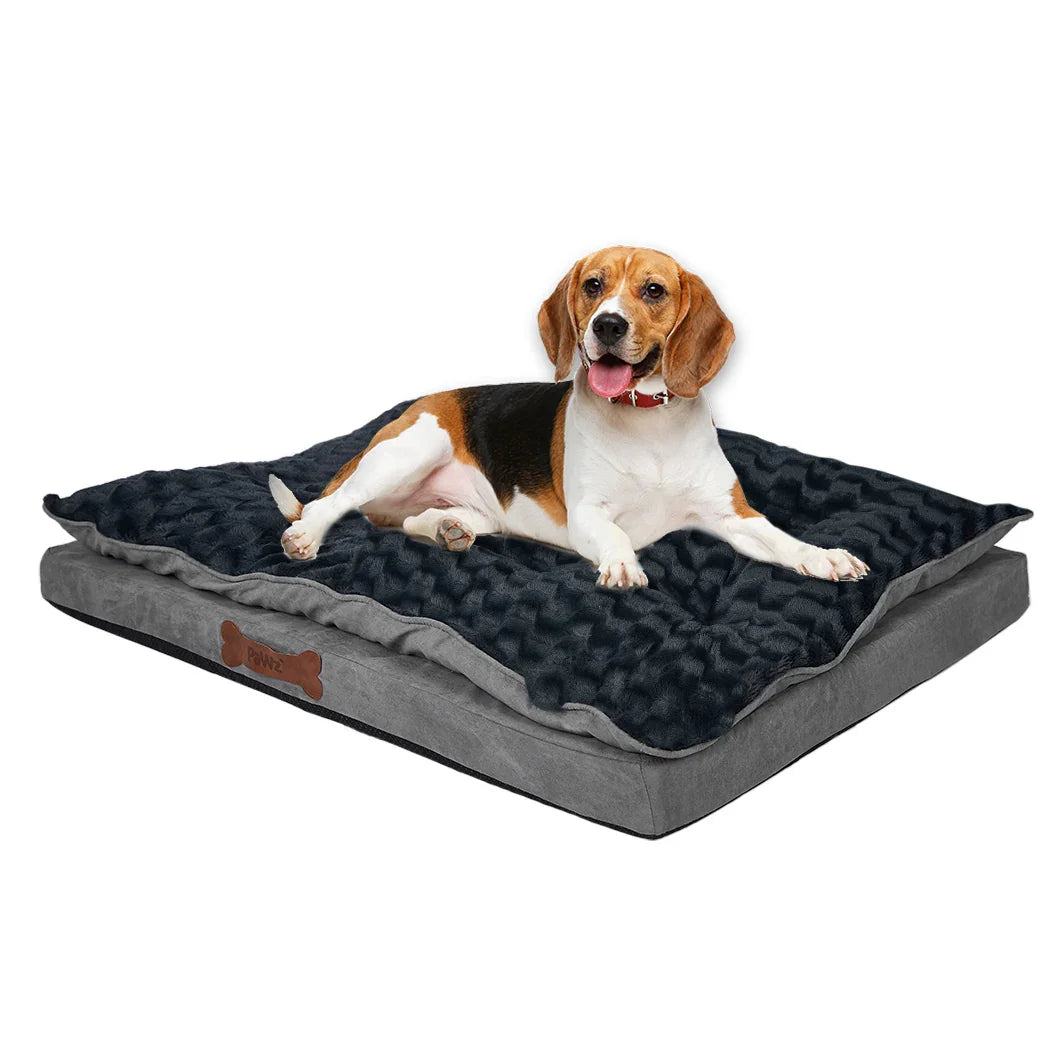 Dog Calming Bed Warm Soft Plush Comfy S Grey Small-2029387224654680064