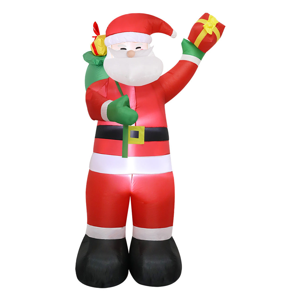 Santaco Inflatable 2.4M Santa Claus LED Christmas Decor-2006733375628513280