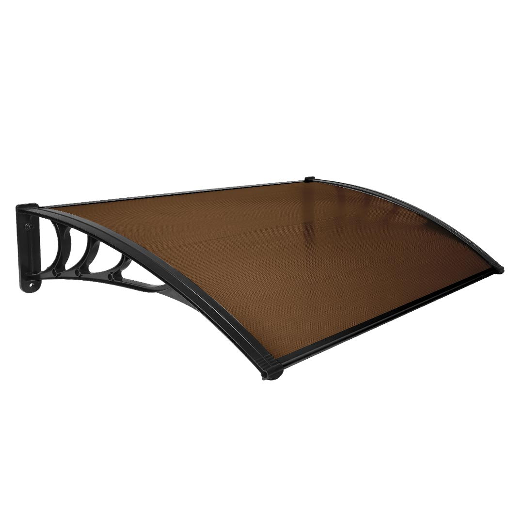 Mountview Window Door Awning Outdoor 1M X 1.5M Brown 1x1.5M-1942353016883646464