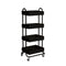 Levede 4 Tiers Kitchen Trolley Cart Black-2018816745485242368
