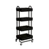 Levede 4 Tiers Kitchen Trolley Cart Black-2018816745485242368