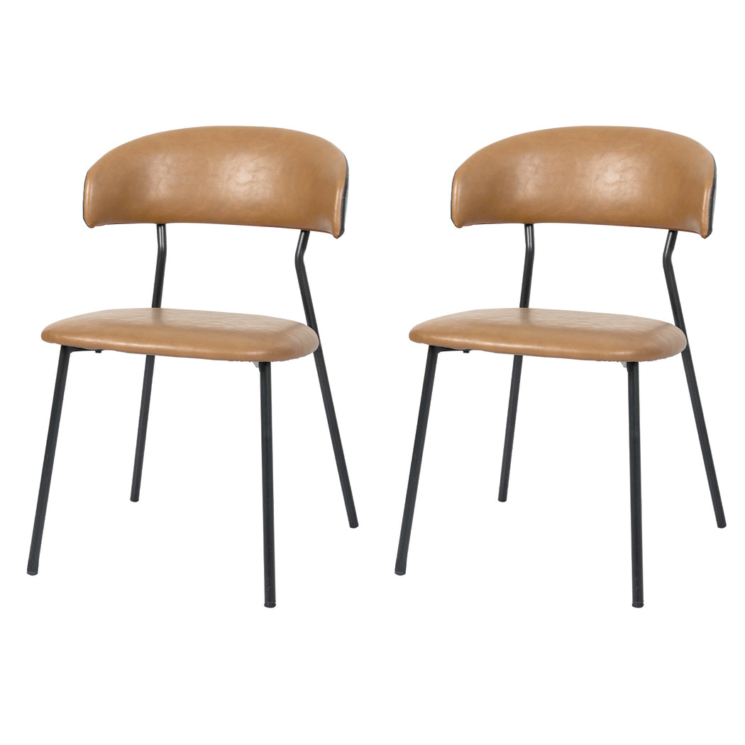 Levede 2x PU Leather Dining Chairs Kitchen Lounge-1996009957597777920