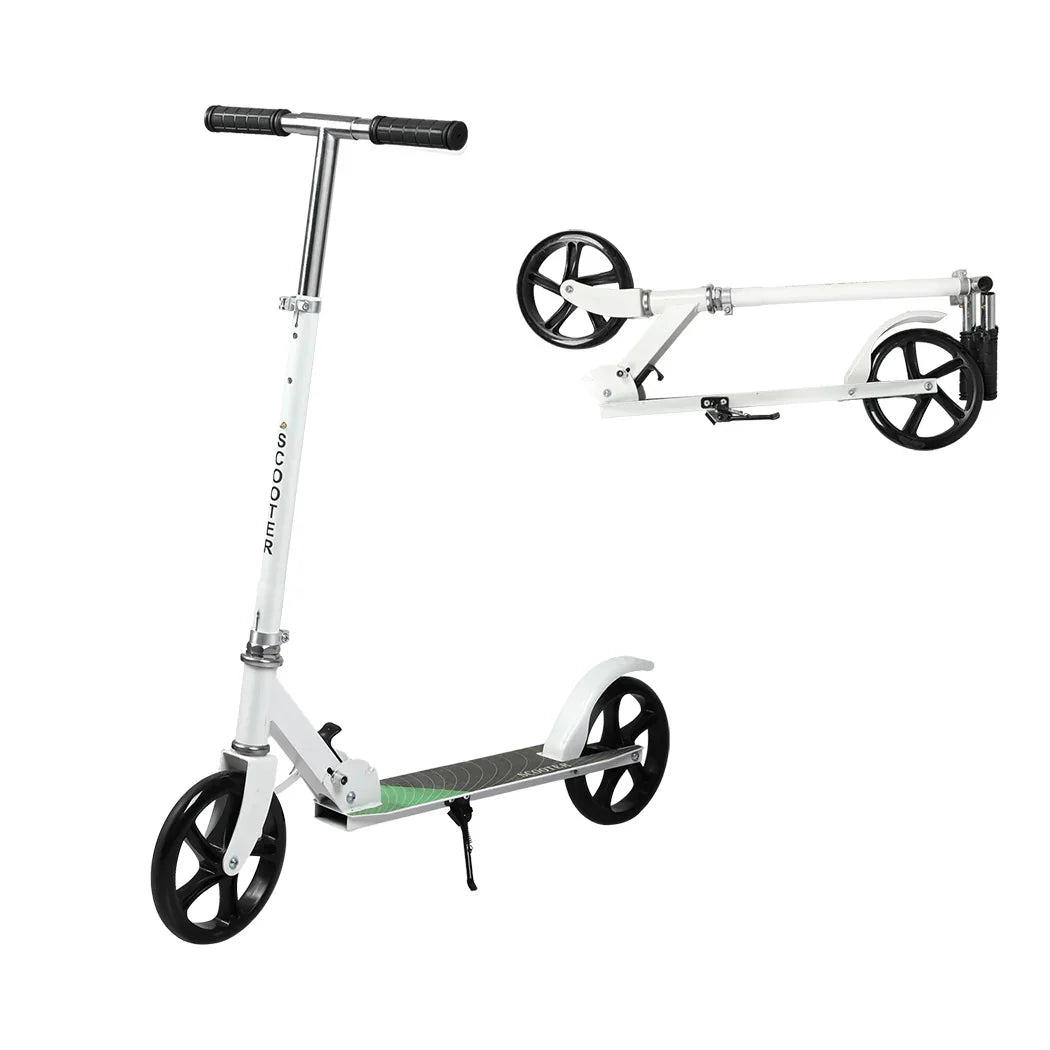 MONVELO Folding Scooter Dual Large Wheels White-2006732742351523840