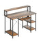 Levede Office Gaming Computer Desk Brown-2029387250692919296