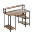 Levede Office Gaming Computer Desk Brown-2029387250692919296