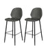 Levede 2x Bar Stool Barstools Counter Grey-1864183287451357184