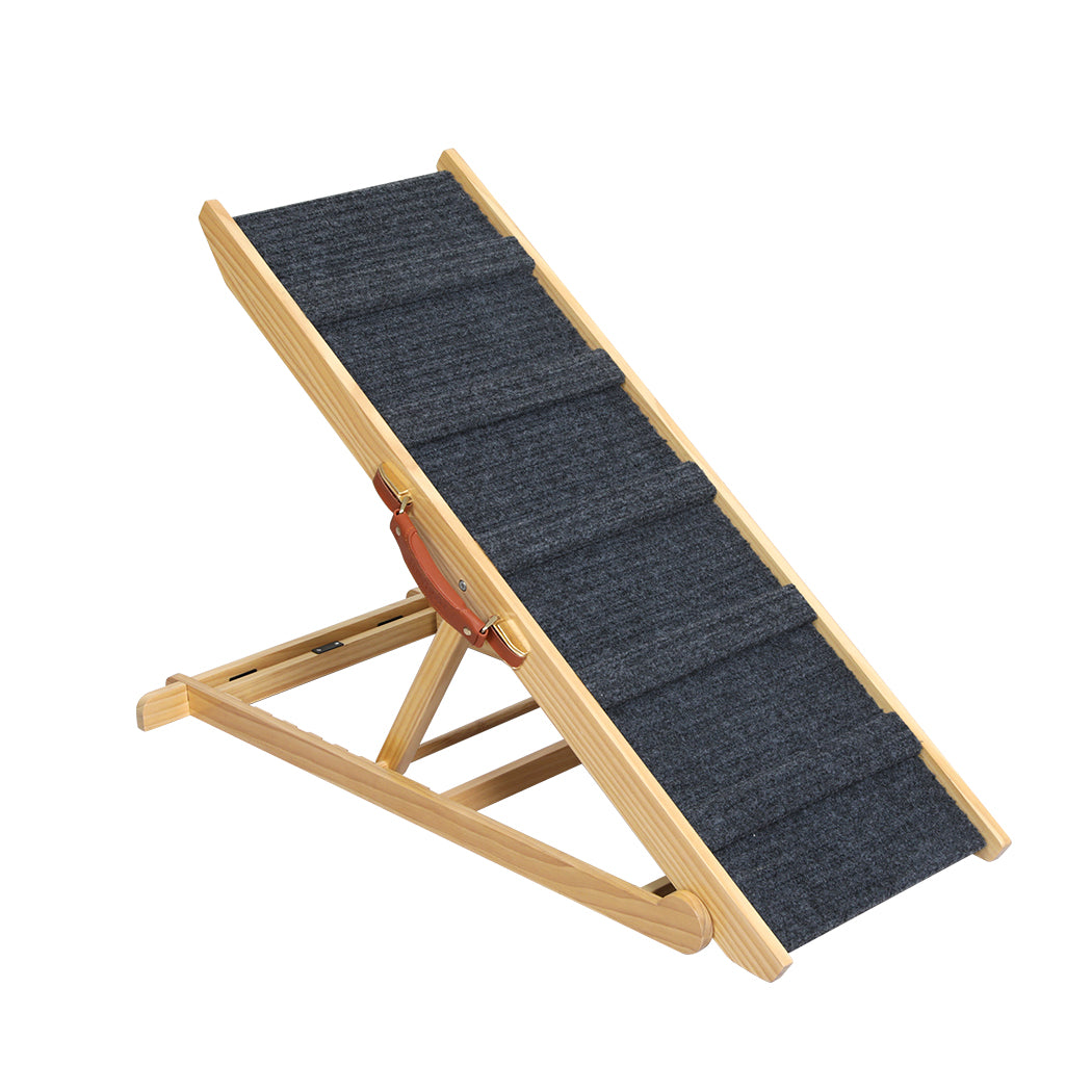 PaWz 5 Wood Adjustable Height Pet Ramp-1864184546535280640