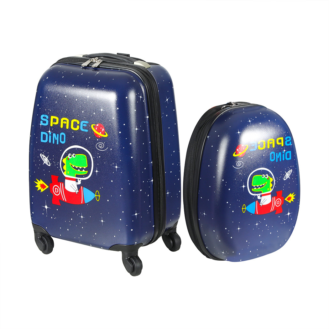 BoPeep 16''13'' 2PCS Kids Luggage Set Space Dino-1973193918254288896