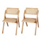 Levede 2X Dining Chairs Foldable Accent Clear-2006733269076414464