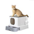 PaWz Cat Litter Box Fully Enclosed Kitty Grey-2018816755983585280