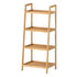 Levede Bamboo Ladder Bookcase 4-Shelf Books Plant Storage Shelf Rack Organiser-2050056773796237312