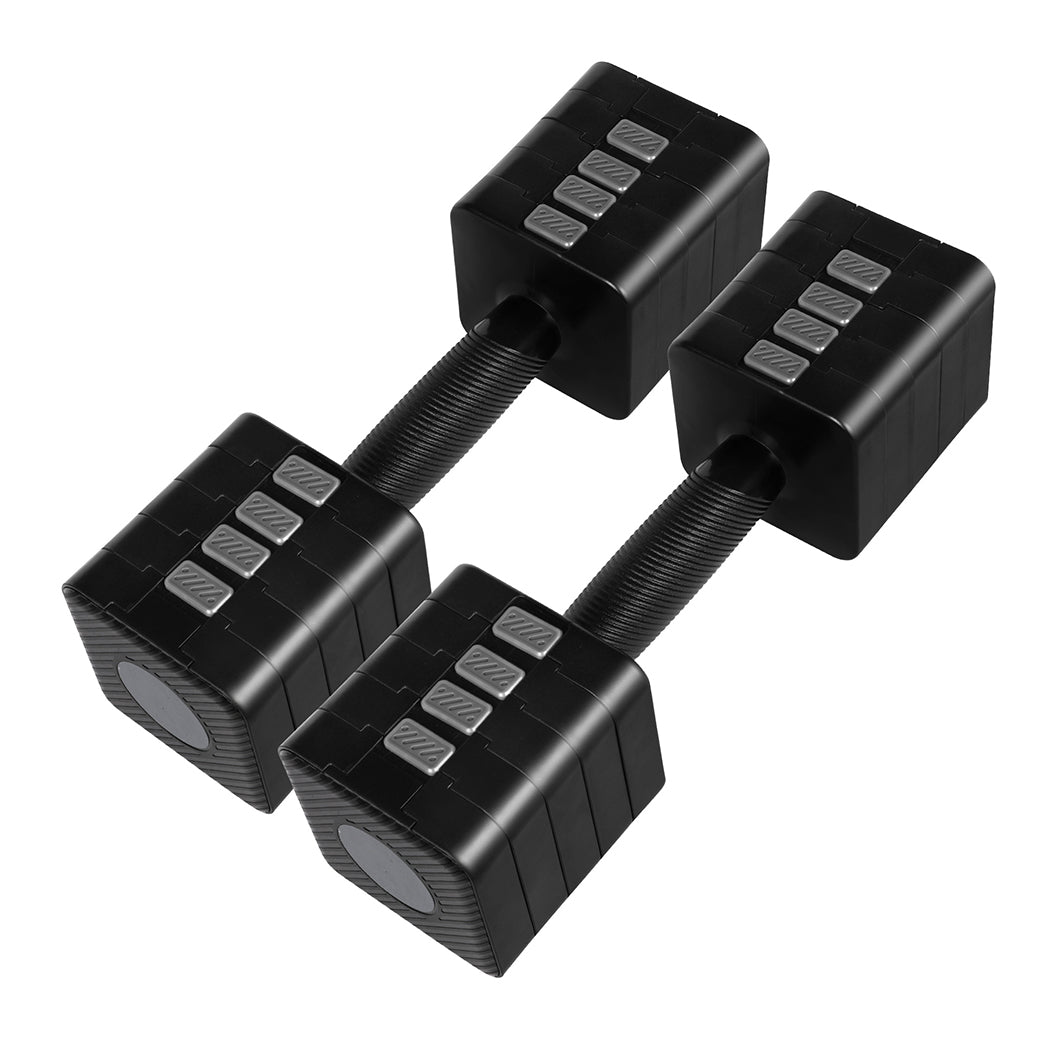 Centra A Pair 2.8KG-10KG Dumbbells Black