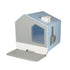 PaWz Fully Enclosed Cat Litter Box Mat Blue-1886651029785808896