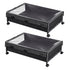 Levede 2Pcs Under Bed Storage Box Wheels Clothes Organizer Dustproof 48L-2072893558603517952
