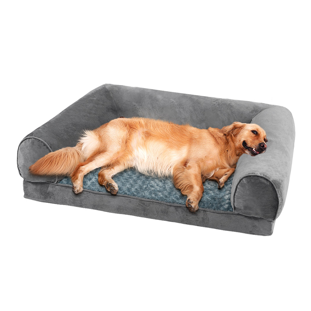 PaWz Pet Bed Sofa Dog Bedding Soft Warm XL Cover Grey Cover X-Large-1864184497583558656