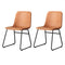 Levede 2x Dining Chairs Kitchen Table Brown-2018816887588261888