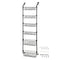 Toque Over the Door Pantry Organiser 6 Tiers Metal Hanging Storage Rack Black-2050059015542673408
