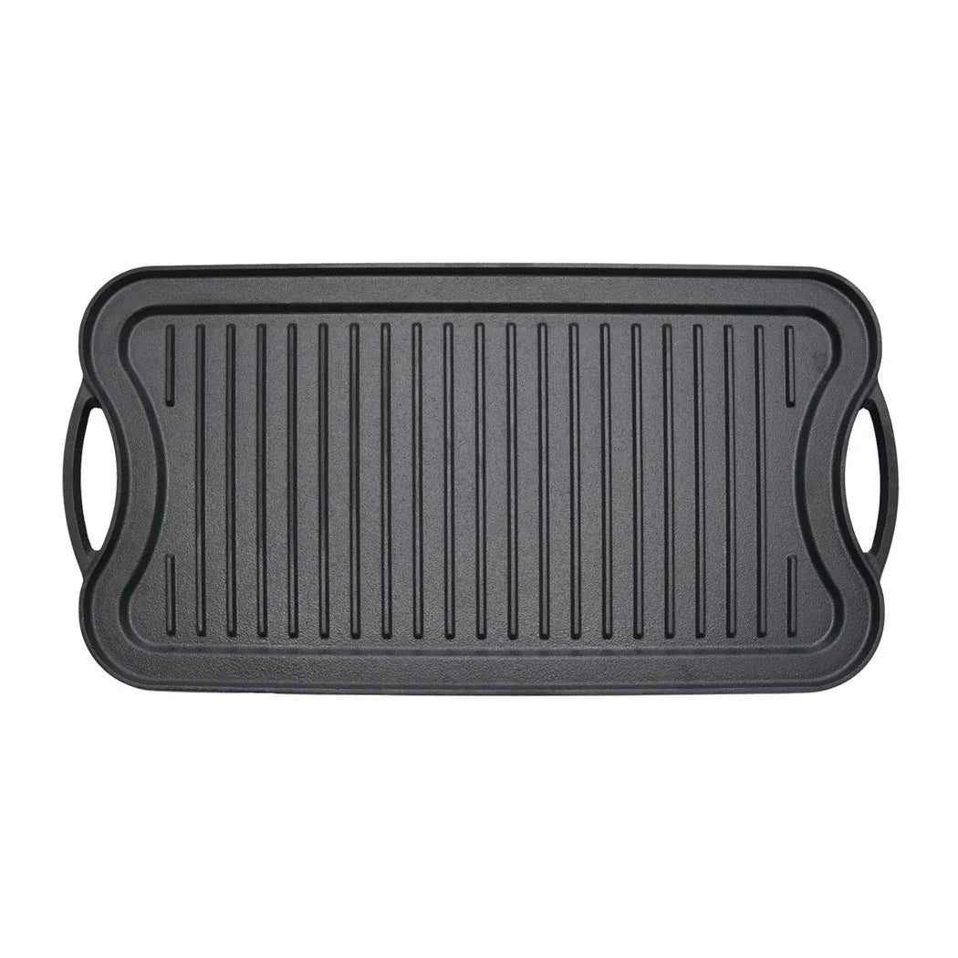Toque 50.5cm Reversible Cast Iron Griddle Pan Non-Stick-2050056749922258944