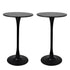 Levede 2x Round Bar Table Pub Tables Black-2018816908509450240