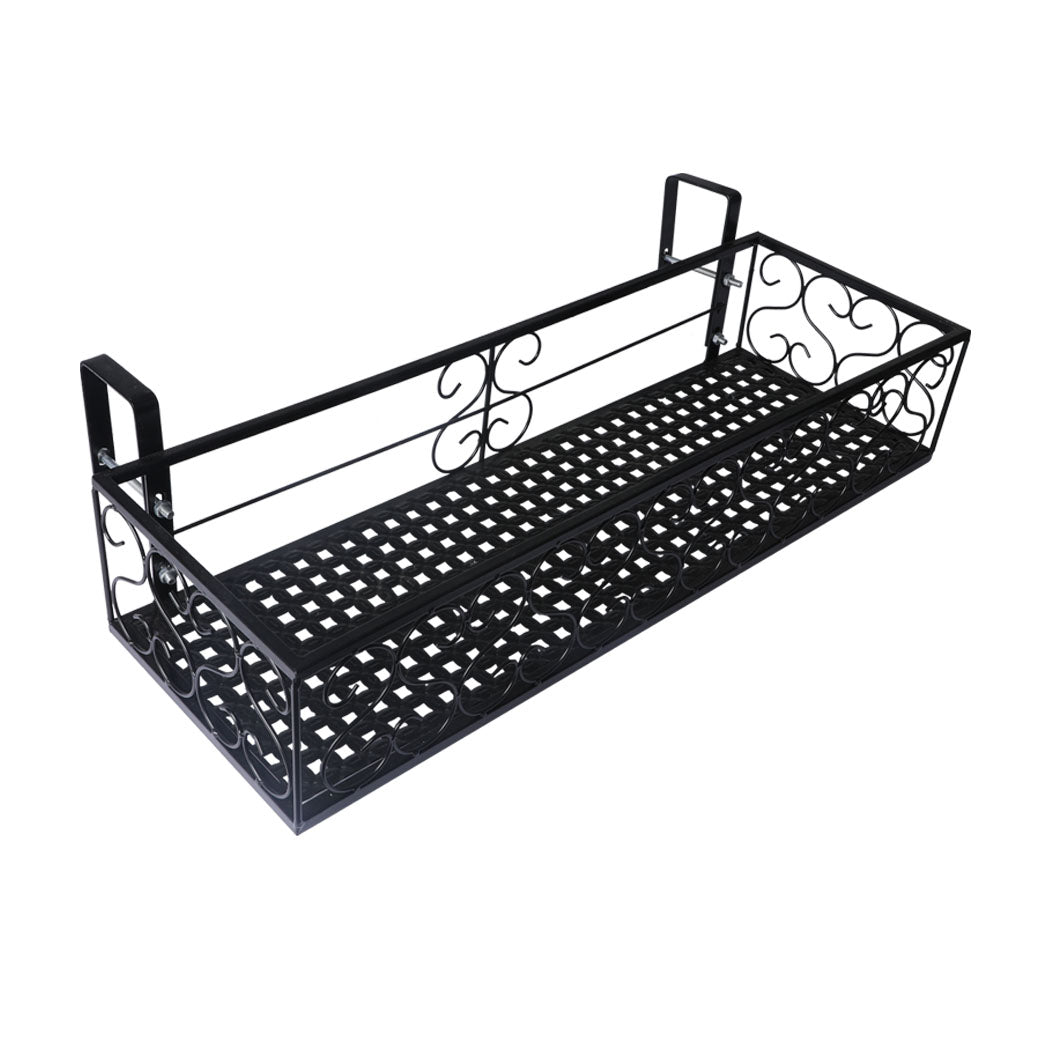 Levede Plant Stand Outdoor Indoor Home Black Rectangle-1864184718409469952