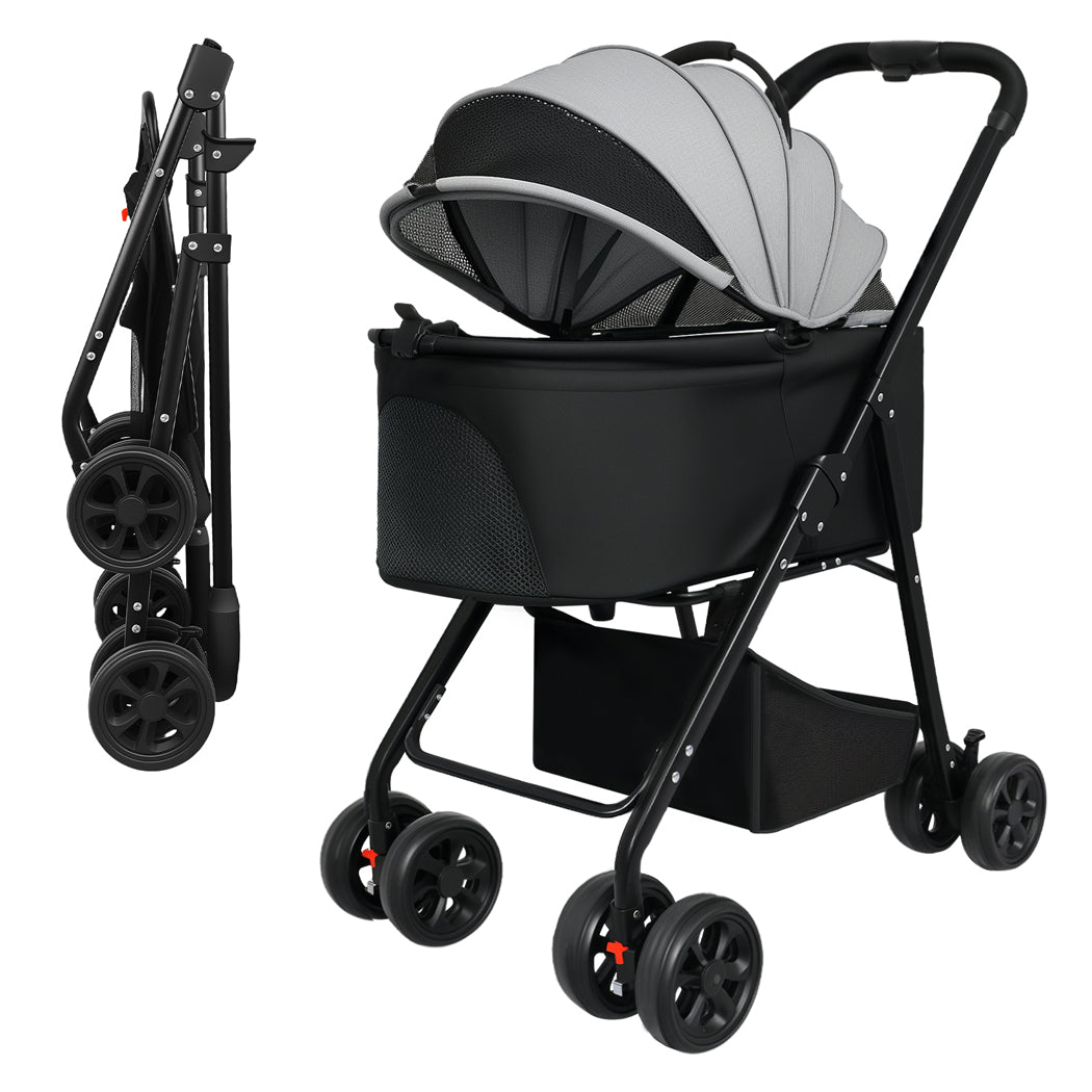 Pawz Pet Stroller 3 in1Dog Cat Pram Foldable Carrier-2065254637061148672